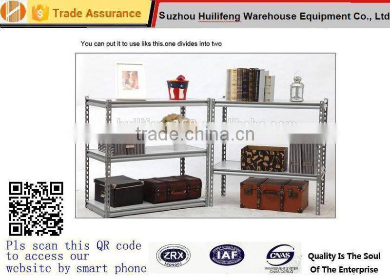 Z-Beam Commercial Boltless Steel Shelving With Particle Board / 5 Shelves