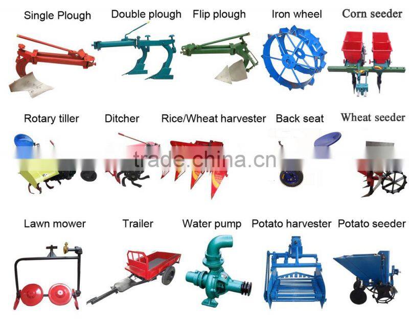 Agriculture Machinery ditcher matched 8-15HP mini walking tractor, farm machinery use for walking tractor