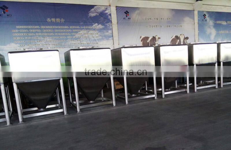 Customized SUS 304 SUS 316L Mixing Square Hopper / medical Hopper / conical hopper
