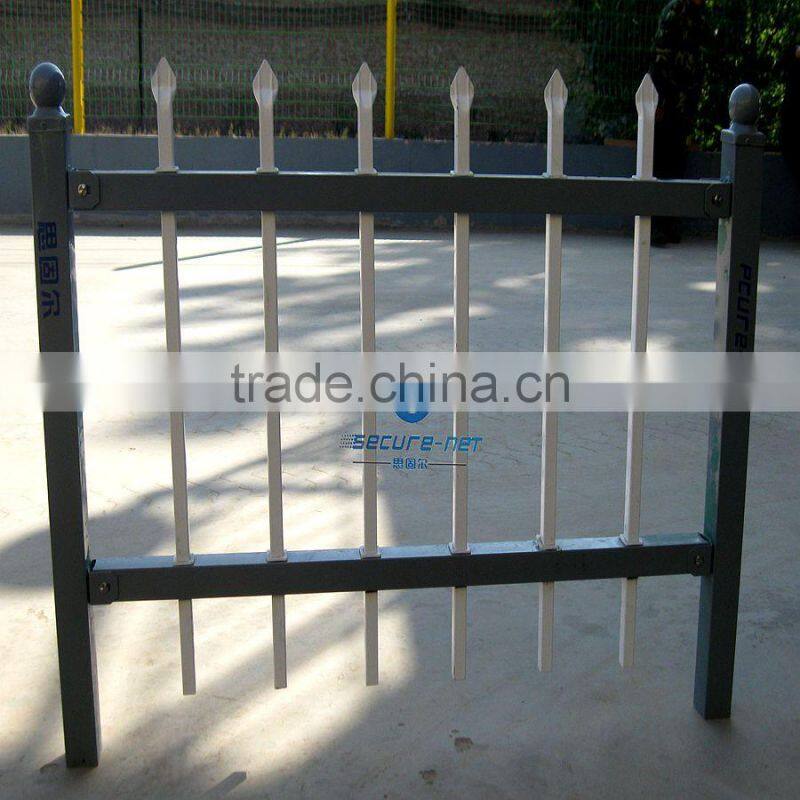 ornamental galvanized spray factory rails with spear top/modern railing designs/railing stainless steel outdoor