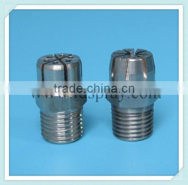 316 Stainless steel SS compressed air blowing round nozzles with 8 pcs holes