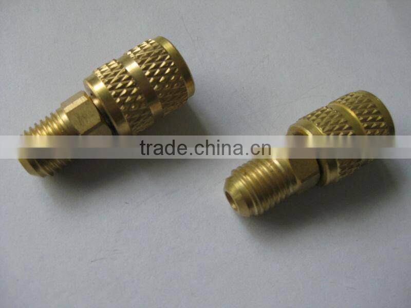 R410 charging adapter / R410 switch connector / R410 Rigid Adapter with Depressor and Valve