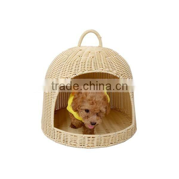 Wholesale dog supply multi designs natrual straw woven bed for dog