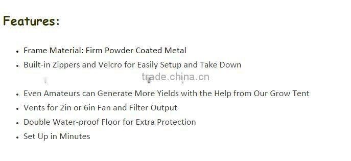 Factory Direct Supply Indoor Hydroponics/grow tent complete