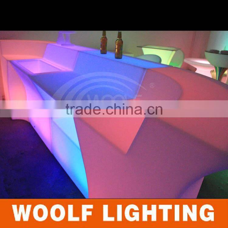 LED bar furniture hotel reception bar counter design