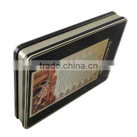 R408 rectangle top grade black tea packing box