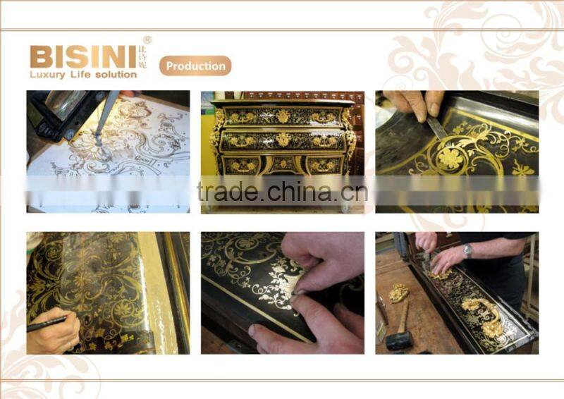 Luxury French Rococo Hand Carving Wooden Bedroom Set/Royal Palace King Size Bed(MOQ=1 SET)
