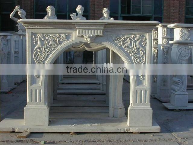 Factory wholesale white fireplace mantel