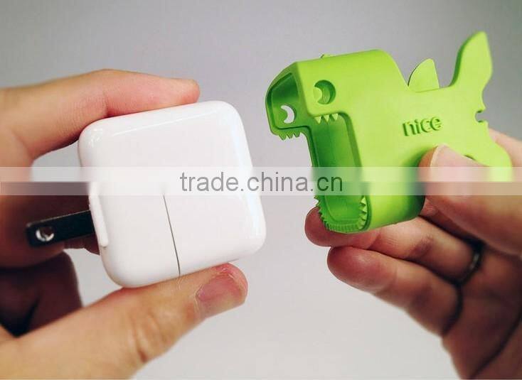 Silicone Nibbles the Fish cable holder &Fish shape cable holder/cable clip