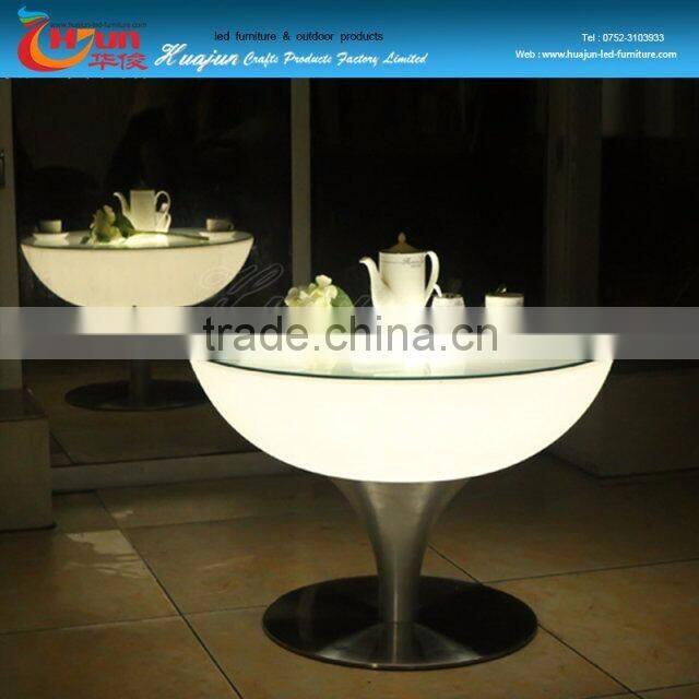 beautiful led restaurant table &led big size bar table with battery for sale@led rechargeable waterproof table