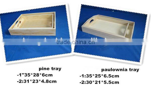 handmade custom small old wooden crate with compartment