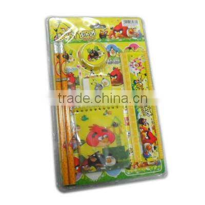 stationery set/school supplies/pencil case/ruler/sticker/eraser/kid gift