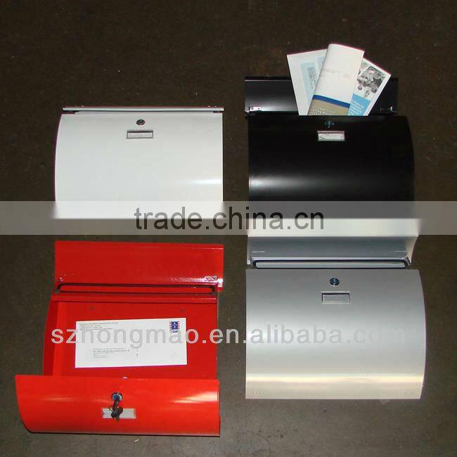 stainless steel wall mounted mailbox