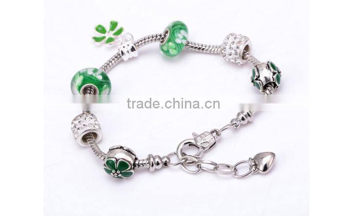 Wholesale Stock Small Order Fashion DIY Chamilia Beads Bracelets