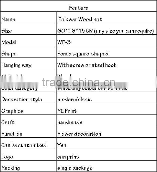 Windowsill Wooden Flower Planter wooden box for flowers