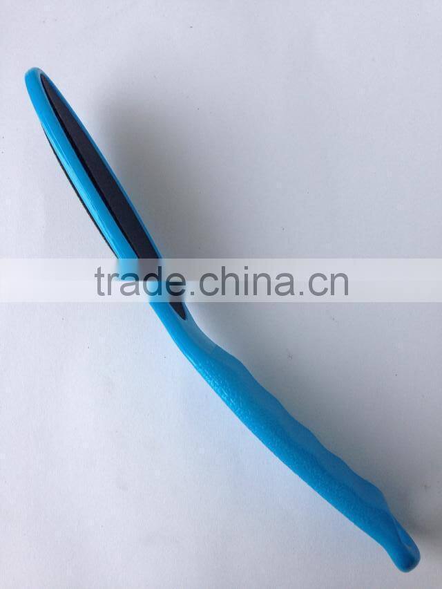Colourful sandpaper foot file with plastic handle,pedicure foot file,smoother foot file