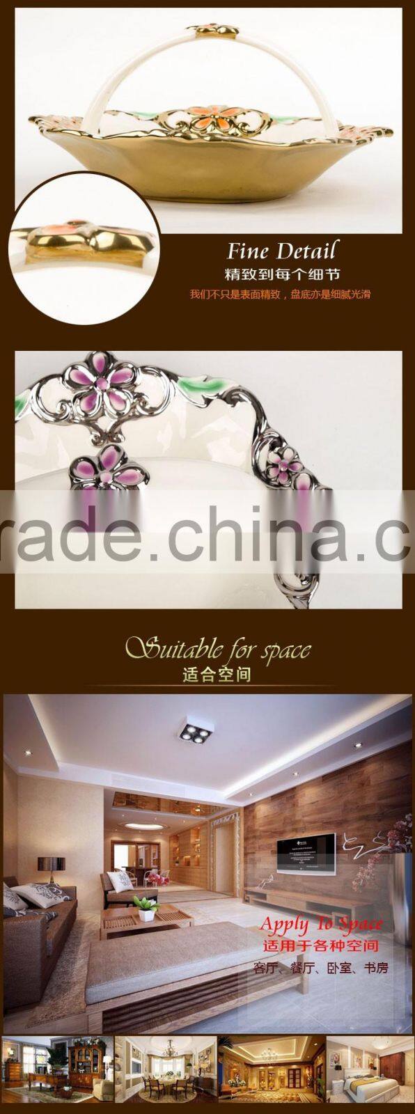 European porcelain fruit dish, stock ceramic dry fruit dish