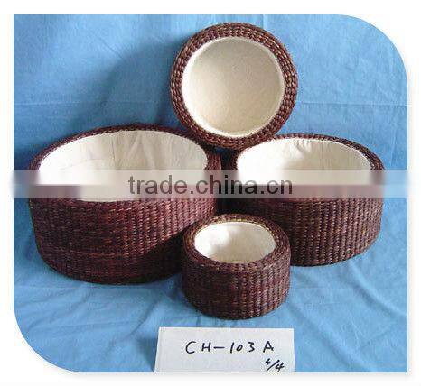 wheat straw storage basket & Corn husk storage basket