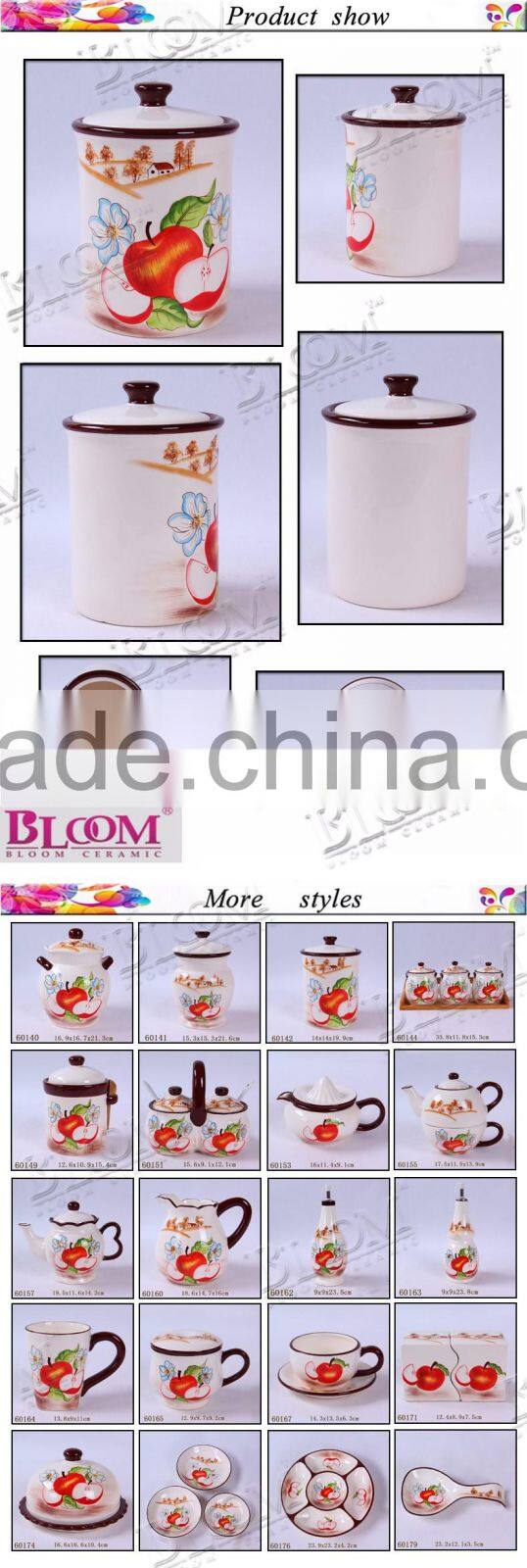 simple desgin home kitchen ceramic storage jar
