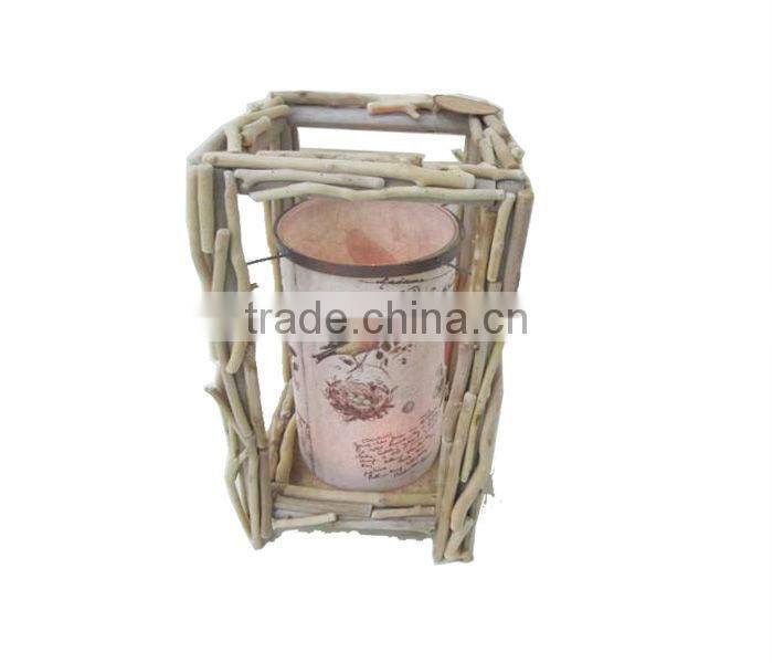 christmas wood lanterns with drawing