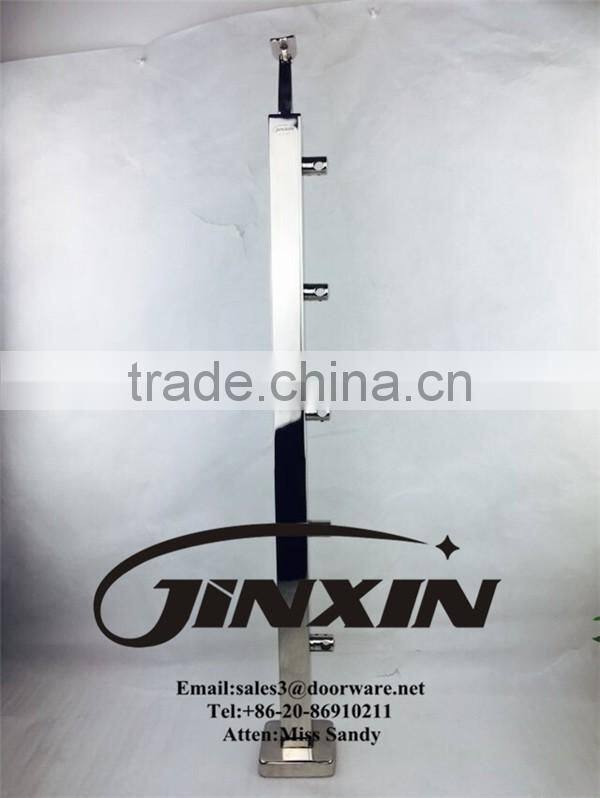 Stainless Steel Railing Post With Bar Holder