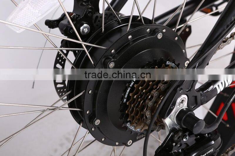 2017 New style 26 inch fat tire electric bike snow bike