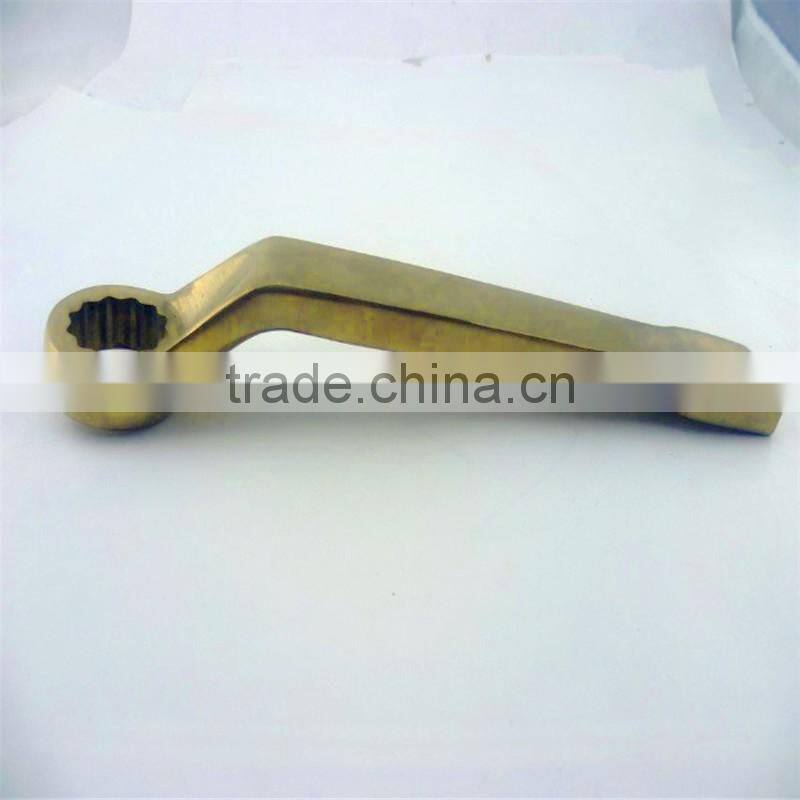 Offset Striking Box Wrench 27~120mm Hammer Striking Spanner Alloy Non Sparking Hand Tools Brass Spanner