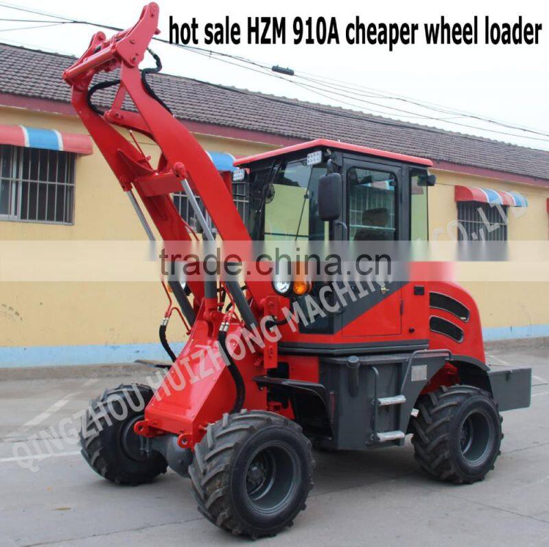 popular 1T 4 wheel drive tractor cheap front loader JN910/HZM 910