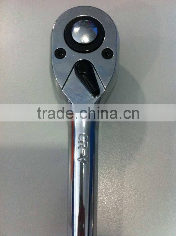 Hand tools Cr-V material ratchet torque spanner bent comfort grip quick release wrench