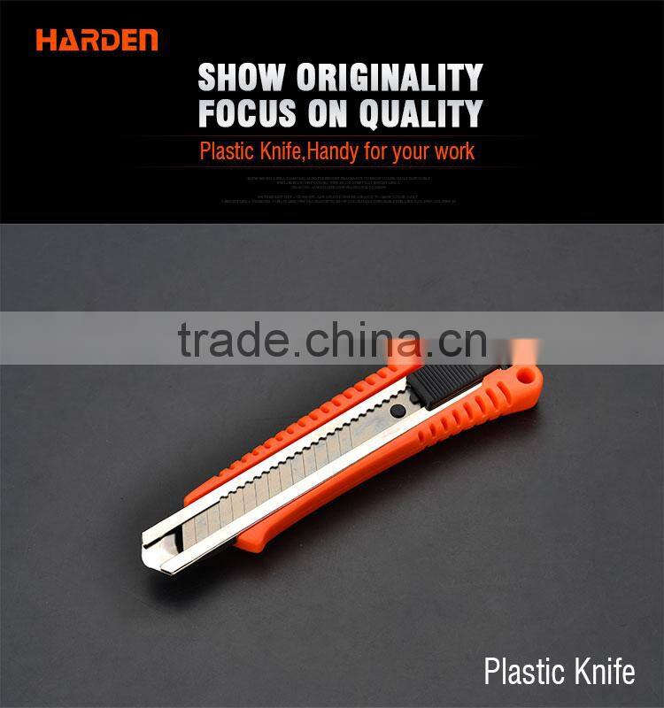 18MM Snap-Off Blade Cutter with Auto Lock & Metal Chamber Plastic Cutter Knife