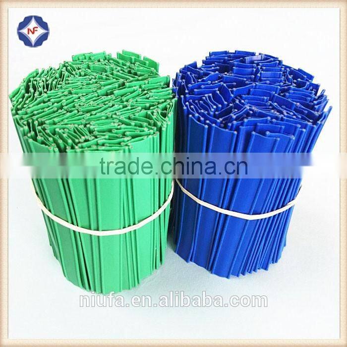 plastic double wire twist tie clip band tin tie