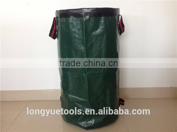 Eco-friendly handled tall plastic garden leaves bag