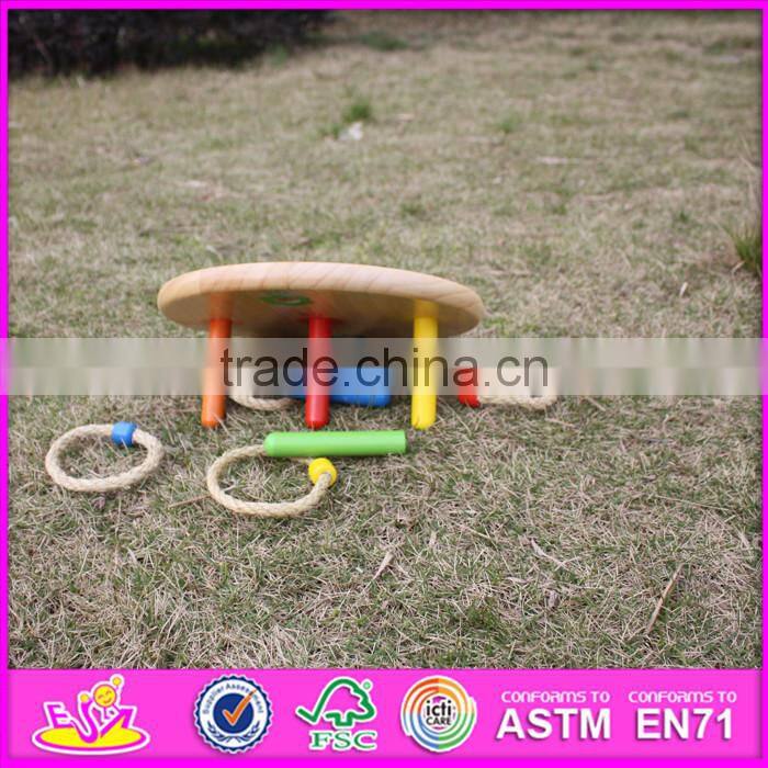 2016 new products educational kids wooden ring toss toy W01A159