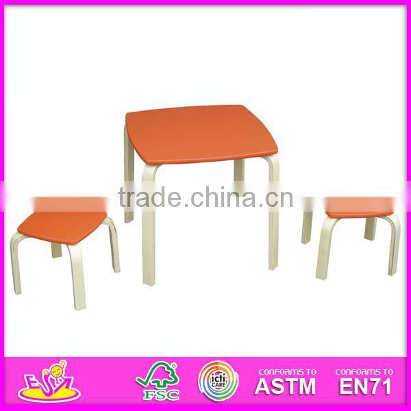2015 New cute wooden table and chair. popular wooden table and chair WO8G098-x