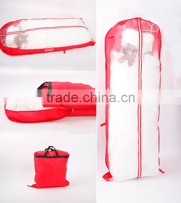 Clear pvc wedding dress storage bag
