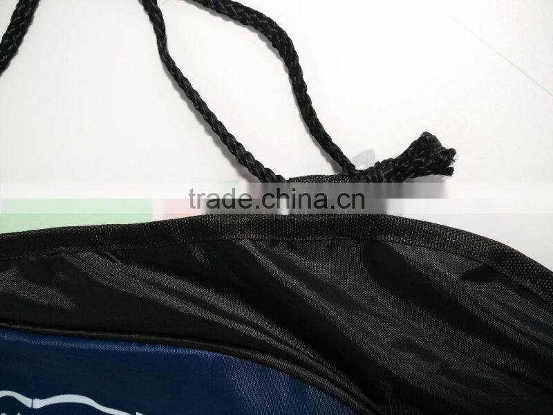 ECO friendly reusable and recyclable polyester backpack with string