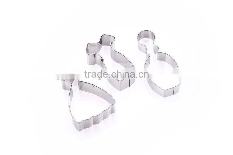 Dress Design Stainless steel Cookie Cake Mold Baking Tools