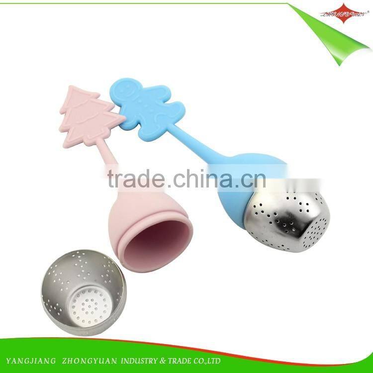 ZY-S3018 Novelty teapot shaped stainless steel tea infuser