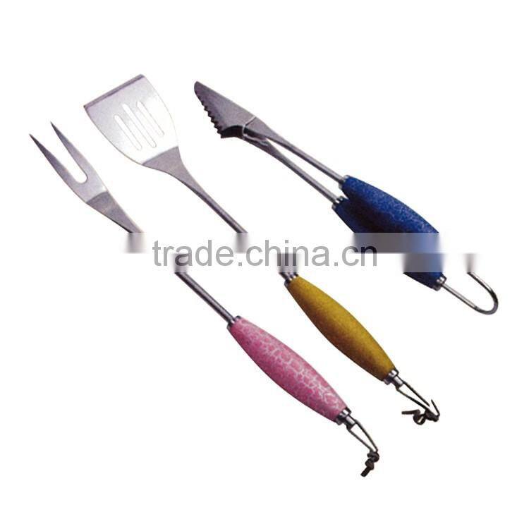 3pc BBQ set with special handle