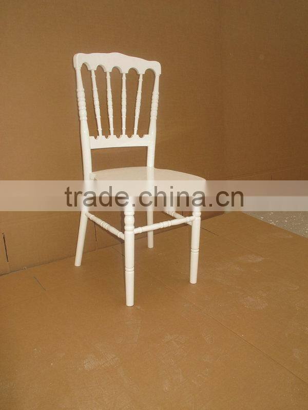 Wholesales golden Wedding Wood napoleon chair with velvet fabric cushions