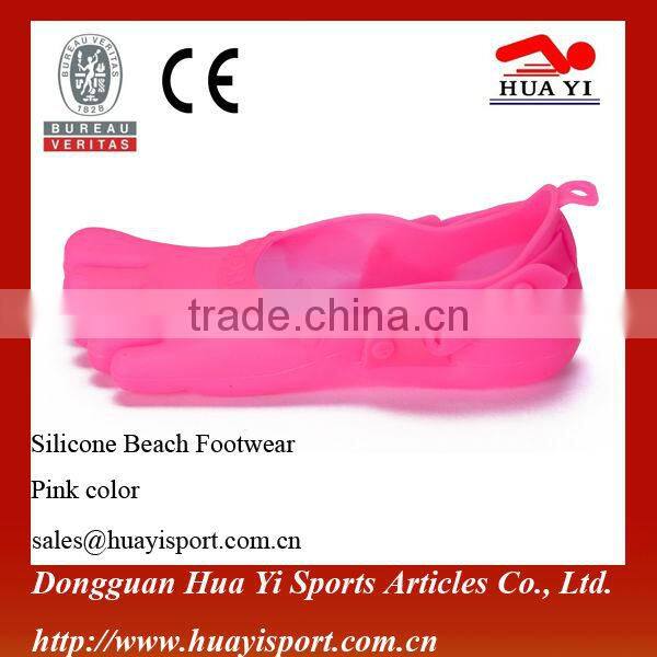 Wholesale pure color Junior beach footwear with patent