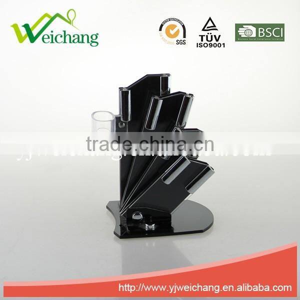 WC-D02 PVC knife holder cutting head fashion design blade holder Modern design clear acrylic knife holder