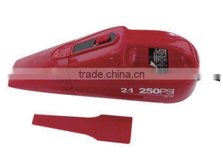 Portable car vacuum cleaner with air compressor