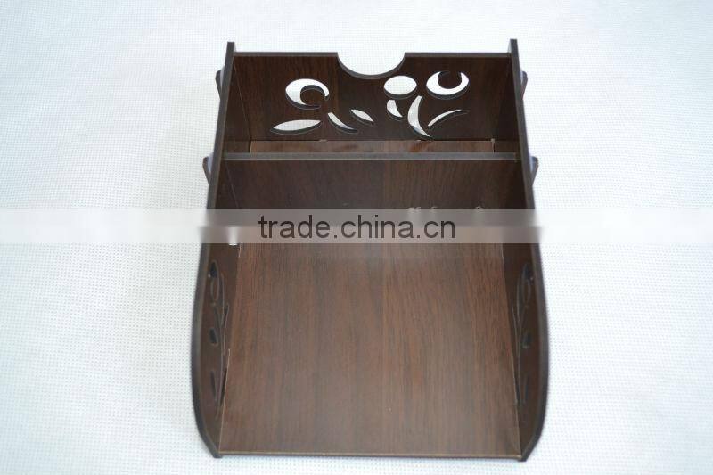 Wooden table case unfinished wood case portable file case