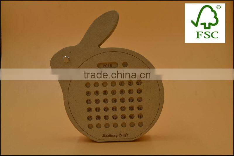 2015 new design wooden book holder,natural mdf decoration