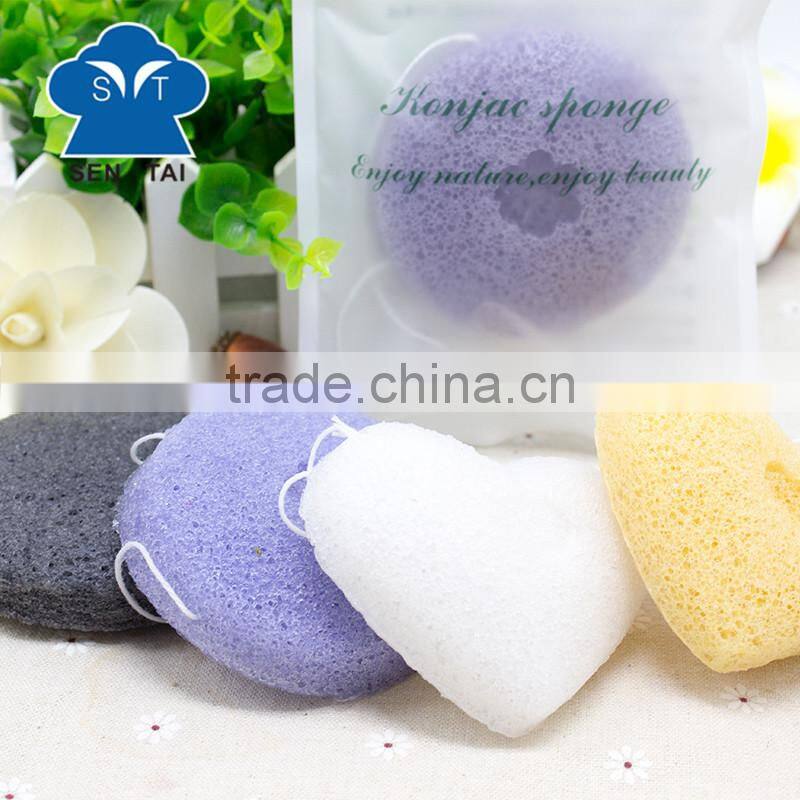 Cheap and high quality 100% natural konjac sponge organic