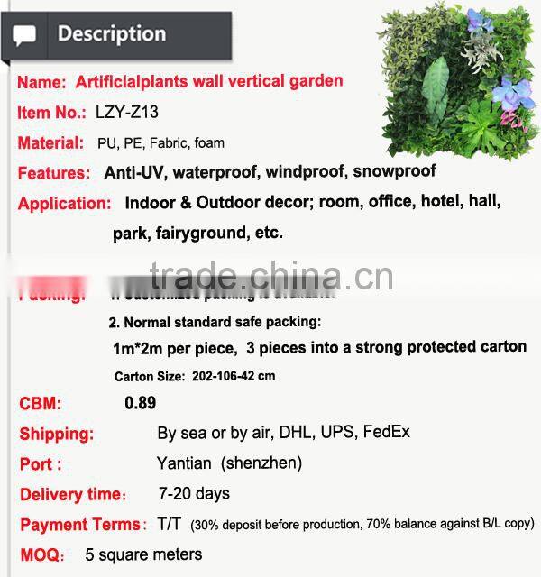 plastic garden design artificial indoor plant walls
