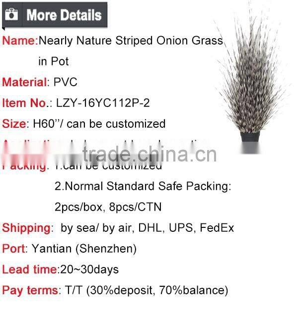 36 /48 / 60 Inch Height Potted Artificial Grass Potted Onion Grass Fake Grass Pots Plant