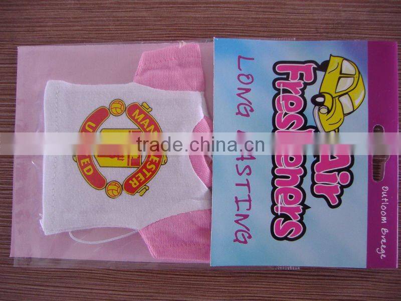 mini cotton T-shirt air freshener ACM world famous sport fan love
