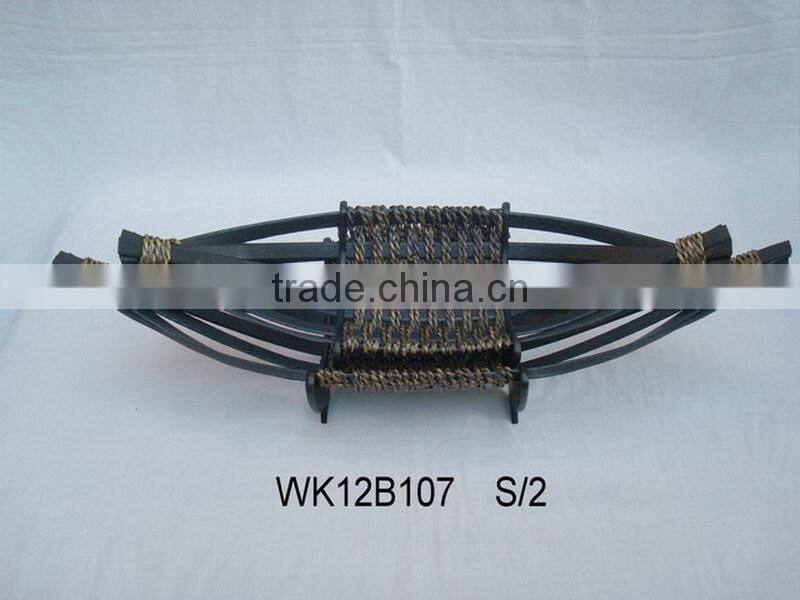decorative bamboo plates in various shape
